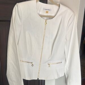 New women’s‎ Calvin Klein white zip up jacket
